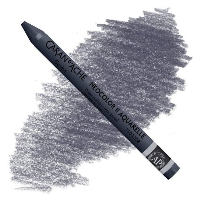 Caran d'Ache: NeoColor II Aquarelle Water Soluble Wax Pastel - 508 Payne's Grey