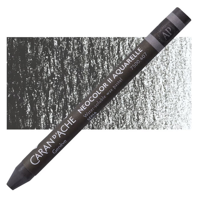 Caran d'Ache: NeoColor II Aquarelle Water Soluble Wax Pastel - 407 Sepia