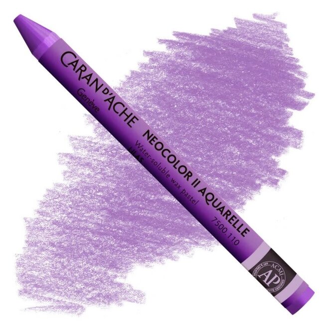 Caran d'Ache: NeoColor II Aquarelle Water Soluble Wax Pastel - 110 Lilac