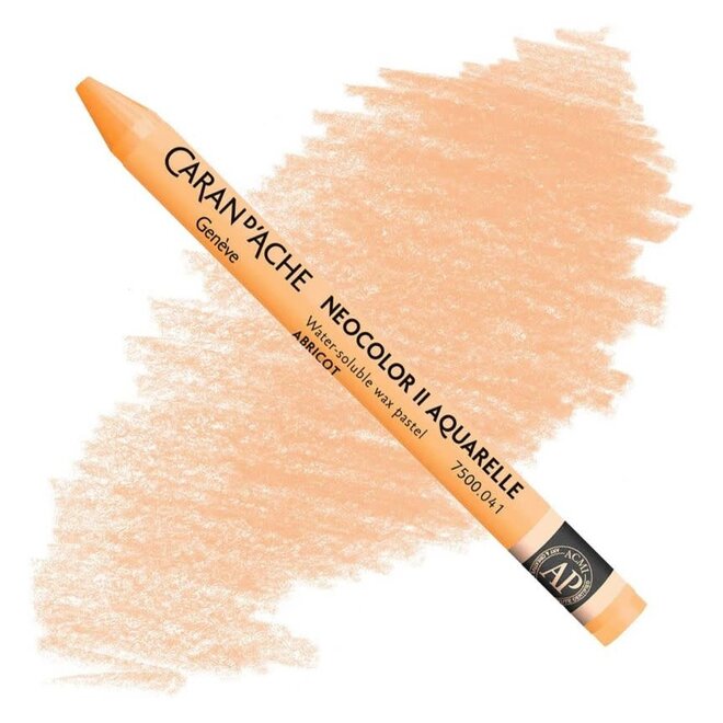 Caran d'Ache: NeoColor II Aquarelle Water Soluble Wax Pastel - 041 Apricot