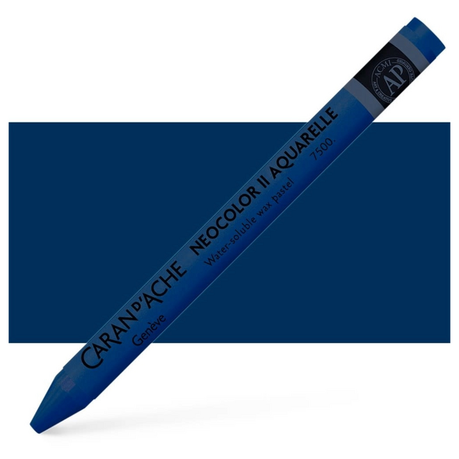Caran d'Ache: NeoColor II Aquarelle Water Soluble Wax Pastel - 159 Prussian Blue