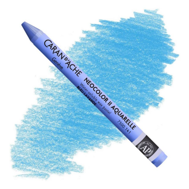 Caran d'Ache: NeoColor II Aquarelle Water Soluble Wax Pastel - 141 Sky Blue