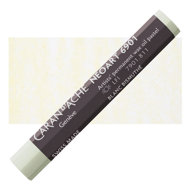 Caran d'Ache: NeoArt 6901 Artist's Wax Oil Pastel - 811 Bismuth White