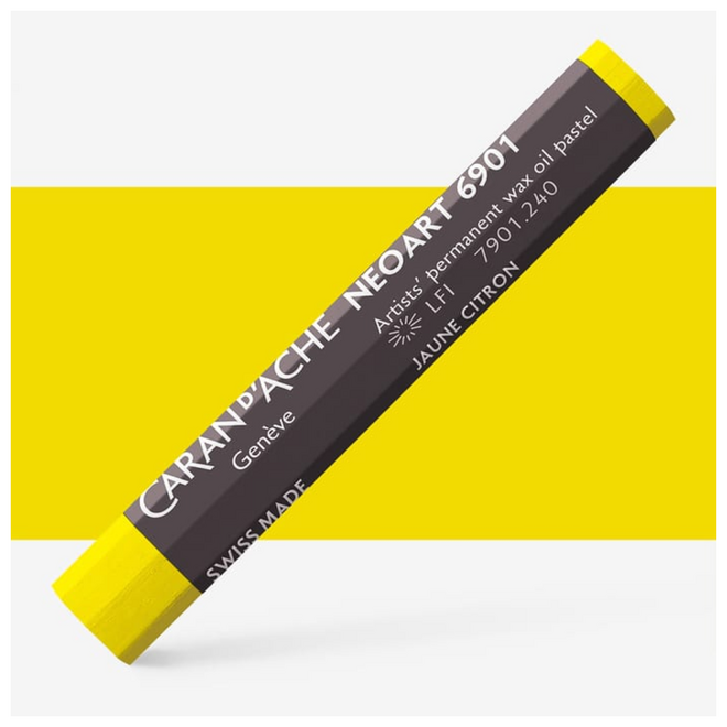 Caran d'Ache: NeoArt 6901 Artist's Wax Oil Pastel - 240 Lemon Yellow