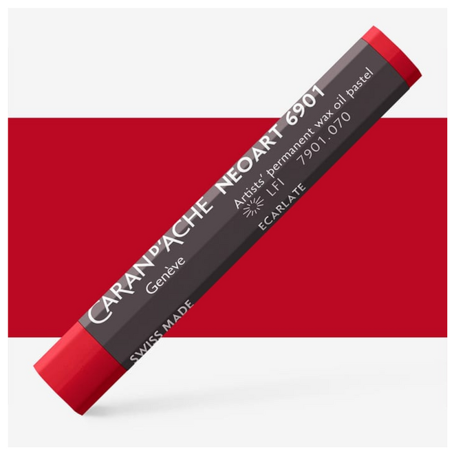 Caran d'Ache: NeoArt 6901 Artist's Wax Oil Pastel - 070 Scarlet