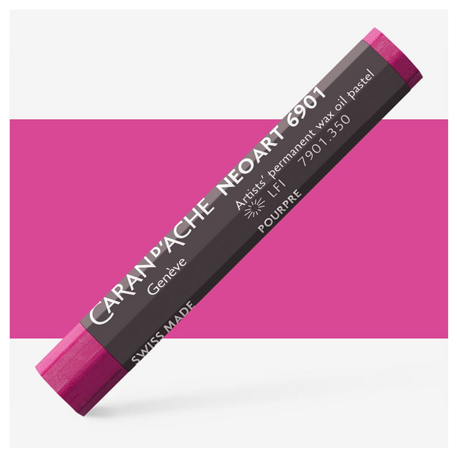 Caran d'Ache: NeoArt 6901 Artist's Wax Oil Pastel - 350 Purplish Red