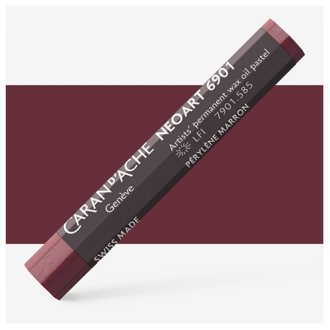 Caran d'Ache: NeoArt 6901 Artist's Wax Oil Pastel - 585 Perylene Brown