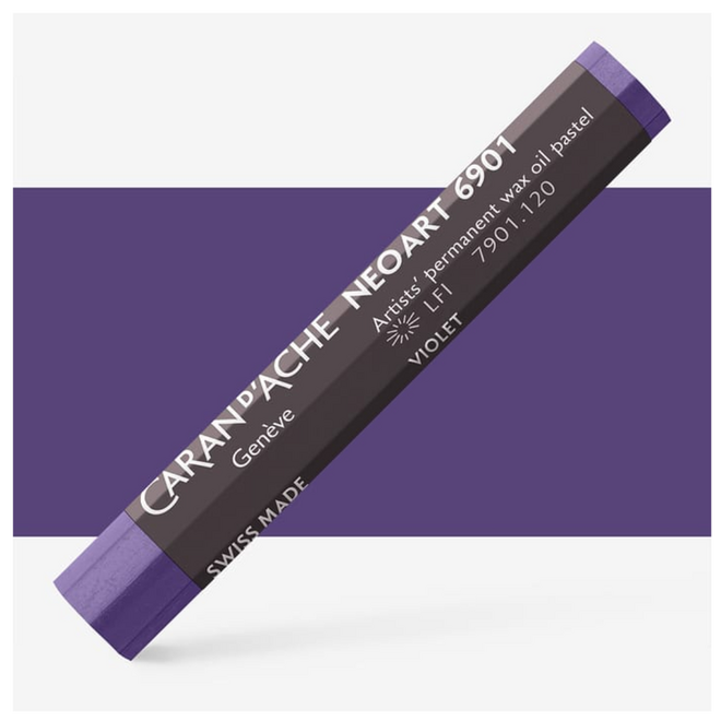 Caran d'Ache: NeoArt 6901 Artist's Wax Oil Pastel - 120 Violet