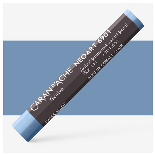 Caran d'Ache: NeoArt 6901 Artist's Wax Oil Pastel - 661 Cobalt Blue 5%