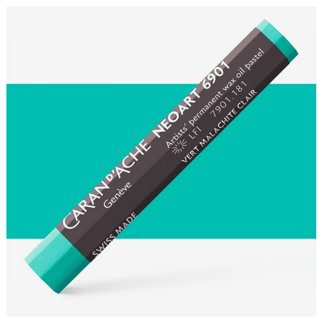 Caran d'Ache: NeoArt 6901 Artist's Wax Oil Pastel - 181 Light Malachite Green
