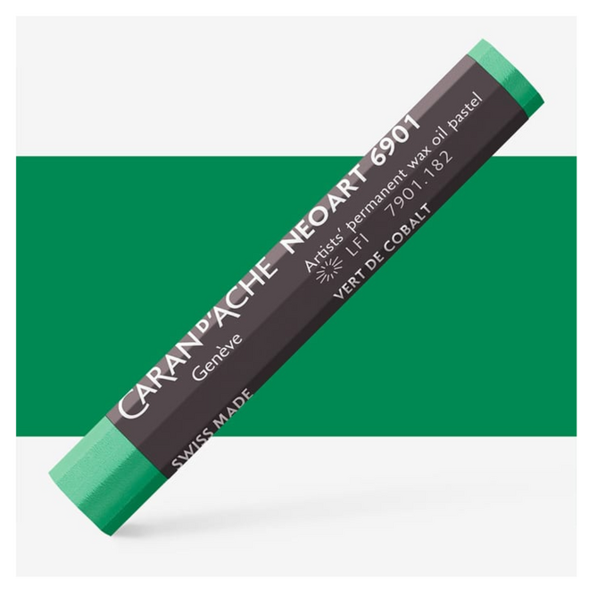 Caran d'Ache: NeoArt 6901 Artist's Wax Oil Pastel - 182 Cobalt Green