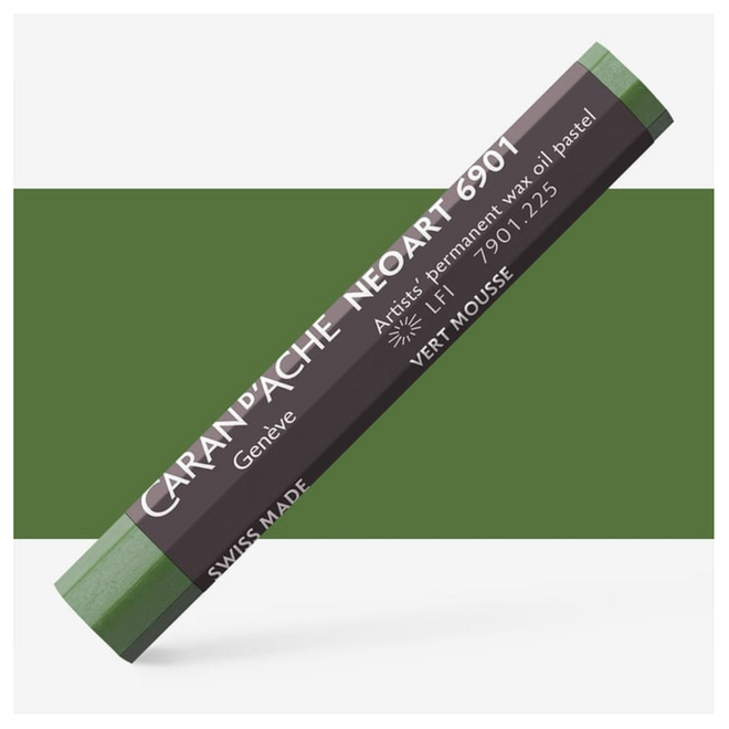 Caran d'Ache: NeoArt 6901 Artist's Wax Oil Pastel - 225 Moss Green