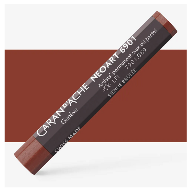 Caran d'Ache: NeoArt 6901 Artist's Wax Oil Pastel - 069 Burnt Sienna