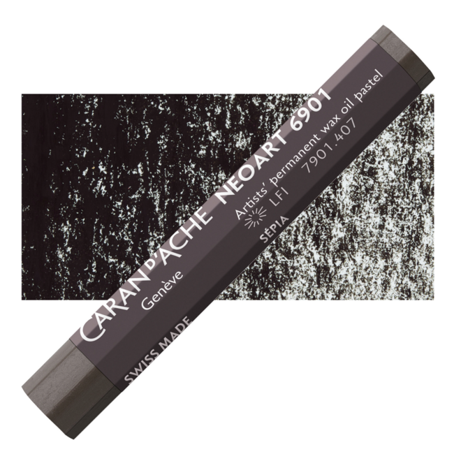 Caran d'Ache: NeoArt 6901 Artist's Wax Oil Pastel - 407 Sepia