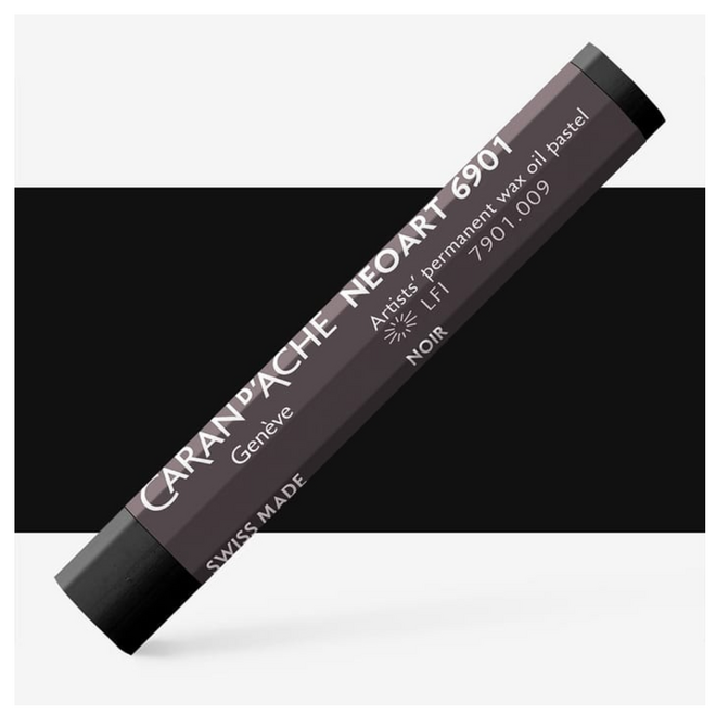 Caran d'Ache: NeoArt 6901 Artist's Wax Oil Pastel - 009 Black