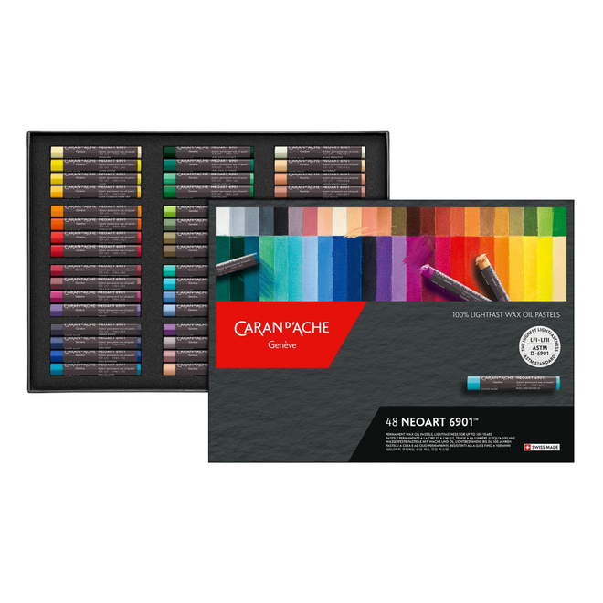 Caran d'Ache: NeoArt 6901 Wax Oil Pastel 48 Set
