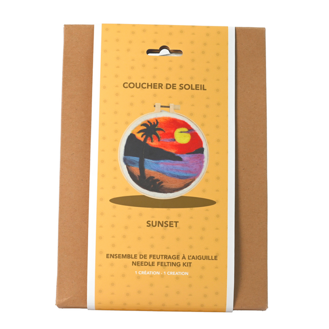 Needle Felting Kit - Island Sunset