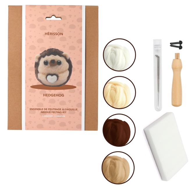 Needle Felting Kit - Hedgehog