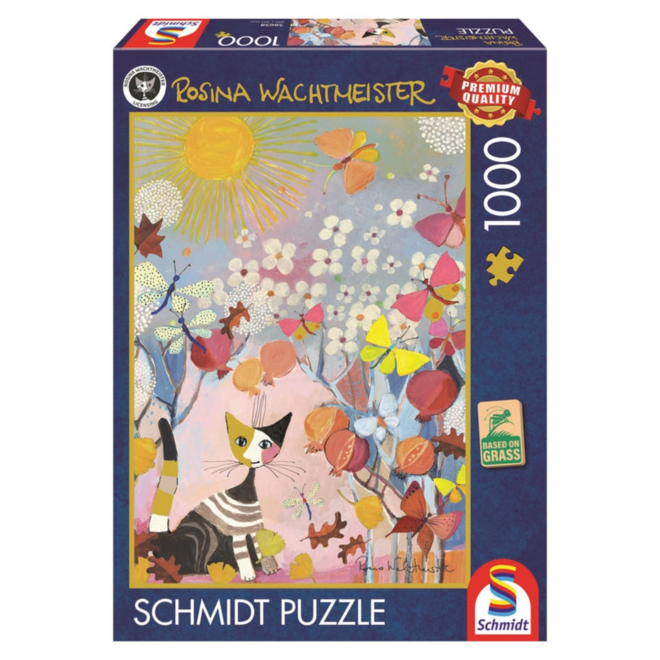 Schmidt Puzzle, 1000pc - Rosina Wachtmeister: Striped Kitten
