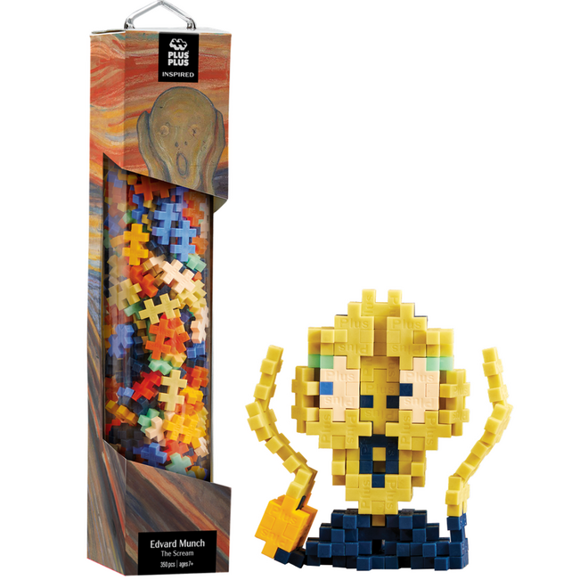 Plus Plus Tube Building Set, 350pc - Edvard Munch: The Scream