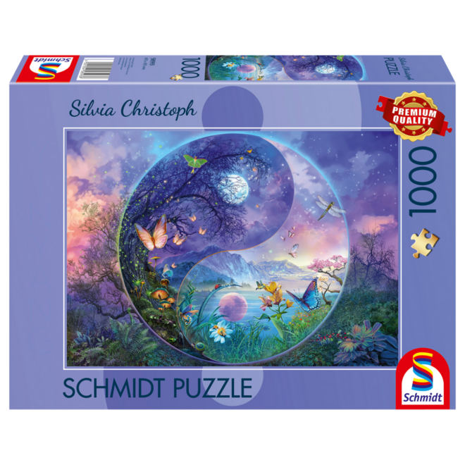 Schmidt Puzzle, 1000pc - Silvia Christoph: Yin & Yang, Fantastic World of Insects