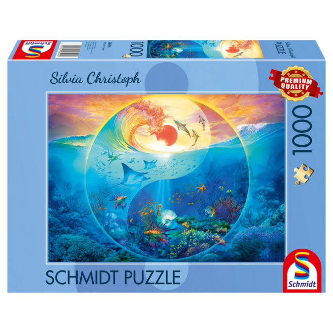Schmidt Puzzle, 1000pc - Silvia Christoph: Yin & Yang, In the World of Marine Animals