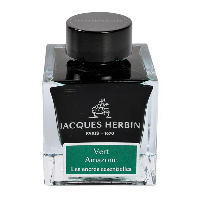 Jacques Herbin Writing Ink Essentielle, 50ml - Amazon Green
