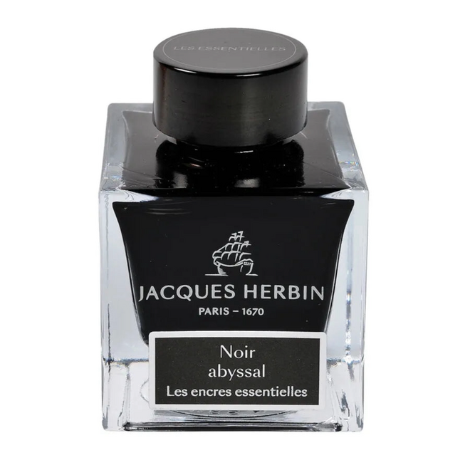 Jacques Herbin Writing Ink Essentielle, 50ml - Abyssal Black