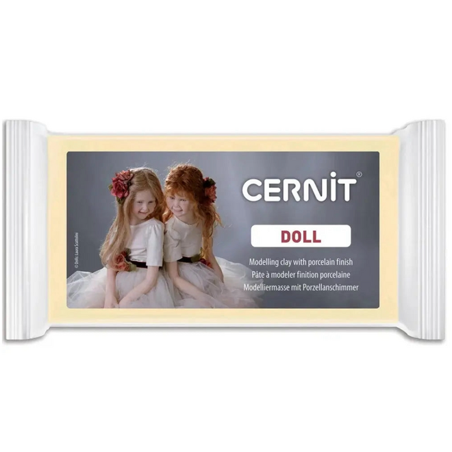 Cernit Doll Modelling Clay w/ Porcelain Finish, 500g - Translucent Rose-Beige