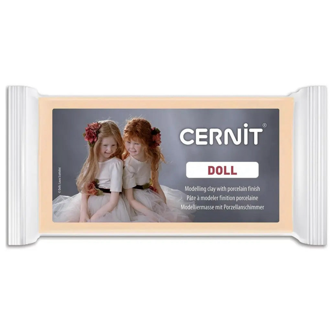 Cernit Doll Modelling Clay w/ Porcelain Finish, 500g - Sun Tan