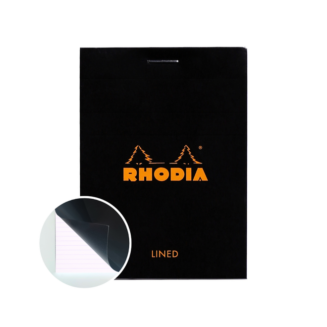 Bloc Rhodia High Grade Vellum Writing Pad - Lined, 80g, A7 - 80 Sheets
