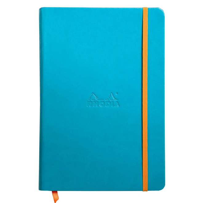Rhodia Hardcover Notebook - A5, Lined, 192pg, 90g - Turquoise