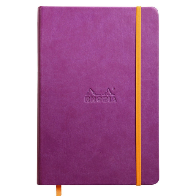 Rhodiarama Hardcover Notebook - A5, Lined, 192pg, 90g - Violet