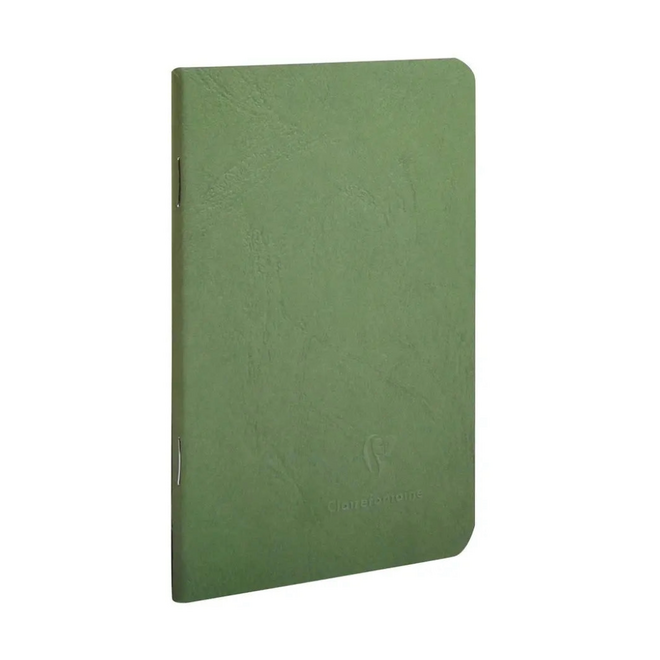 Clairefontaine AgeBag Softcover Notebook - 90g, 9x14cm, 96pg, Lined - Green