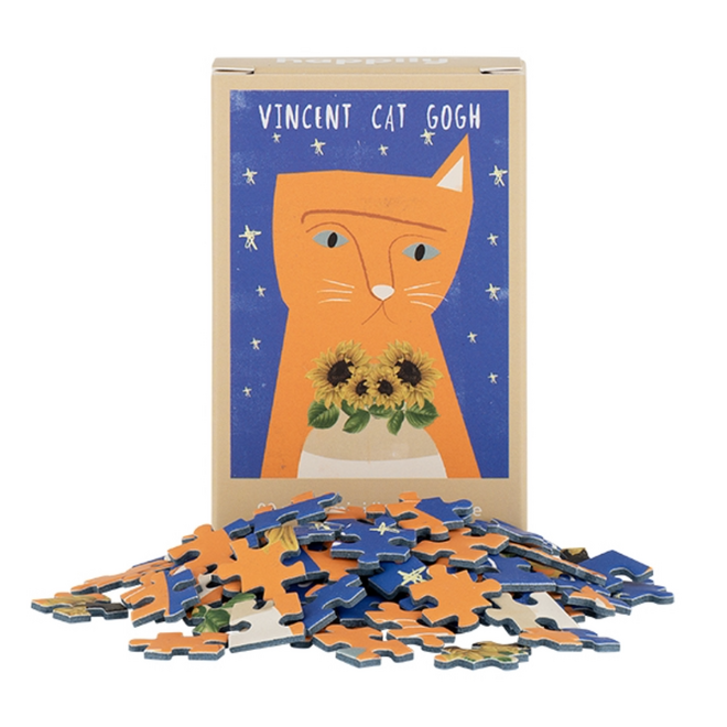 Mini Jigsaw Puzzle, 99pc - Vincent Cat Gogh