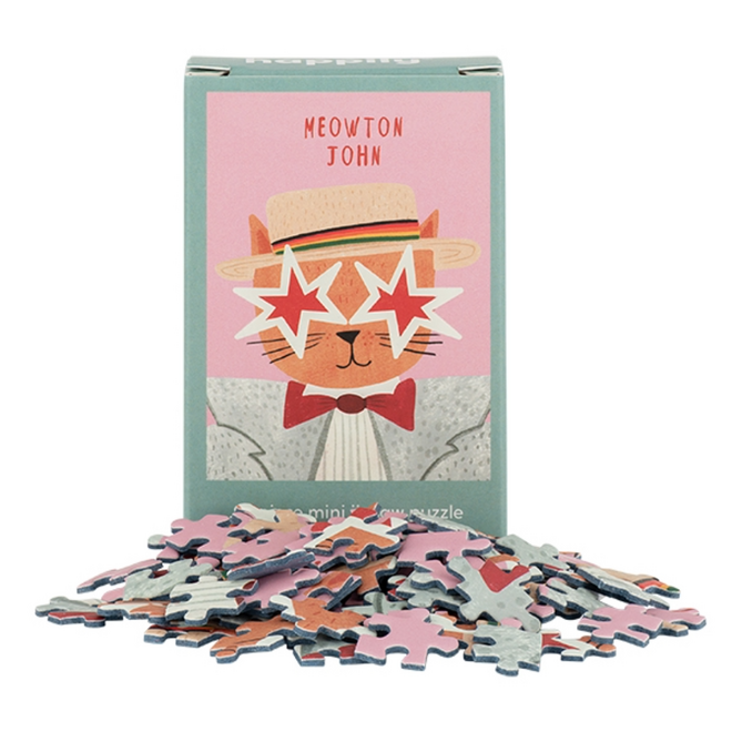 Mini Jigsaw Puzzle, 99pc - Meowton John
