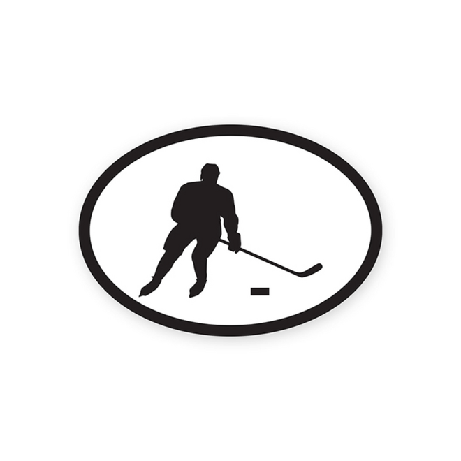 StickerYou Waterproof Vinyl Sticker - Hockey Bumper Sticker