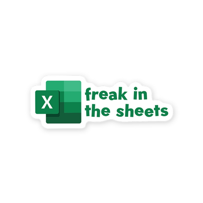 StickerYou Waterproof Vinyl Sticker - Freak In the Sheets