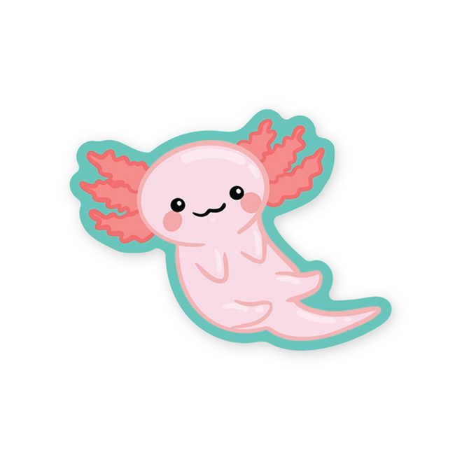 StickerYou Waterproof Vinyl Sticker - Cute Axolotl