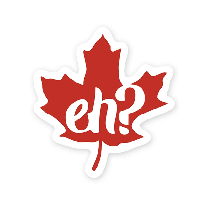 StickerYou Waterproof Vinyl Sticker - Eh? Maple Leaf