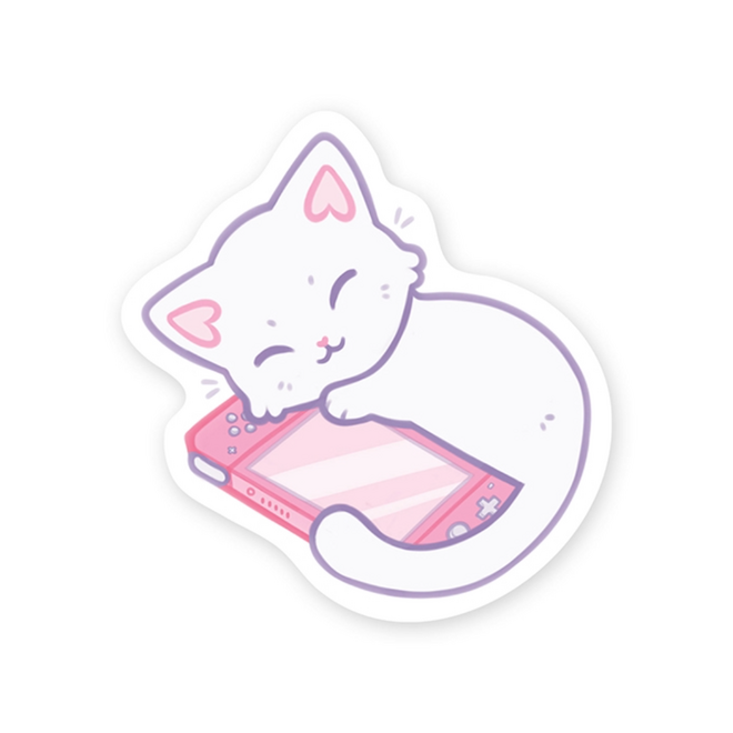 StickerYou Waterproof Vinyl Sticker - Switch Cat