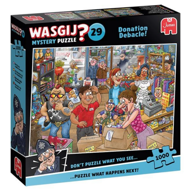 Wasgij 1000pc Mystery Puzzle #29: Donation Debacle