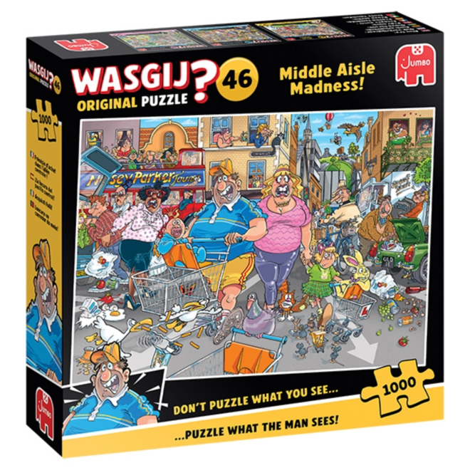 Wasgij 1000pc Original Puzzle #46: Middle Aisle Madness!