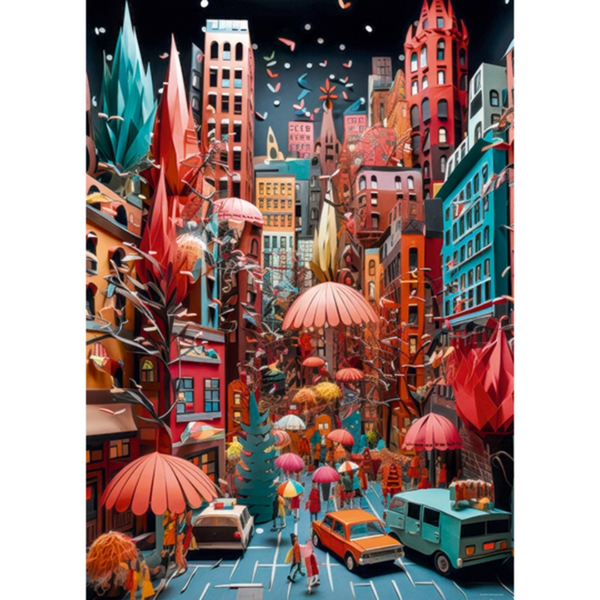 Heye Puzzle 1000pc - Paper-Like: Street Canyon