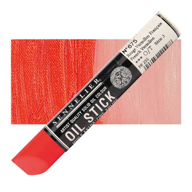 Sennelier Extra-Fine Oil Stick 38ml - 1.28 fl oz - S3 - 675 - French Vermillion