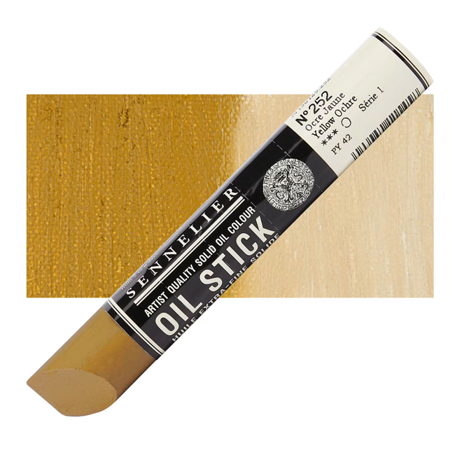 Sennelier Extra-Fine Oil Stick 38ml - 1.28 fl oz - S1 - 252 - Yellow Ochre