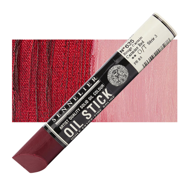 Sennelier Extra-Fine Oil Stick 38ml - 1.28 fl oz - S3 - 635 - Carmine Red
