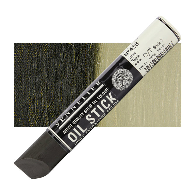 Sennelier Extra-Fine Oil Stick 38ml - 1.28 fl oz - S1 - 438 - Sepia