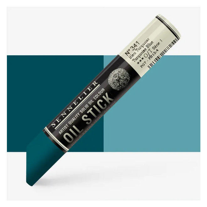 Sennelier Extra-Fine Oil Stick 38ml - 1.28 fl oz - S1 - 341 - Turquoise Blue