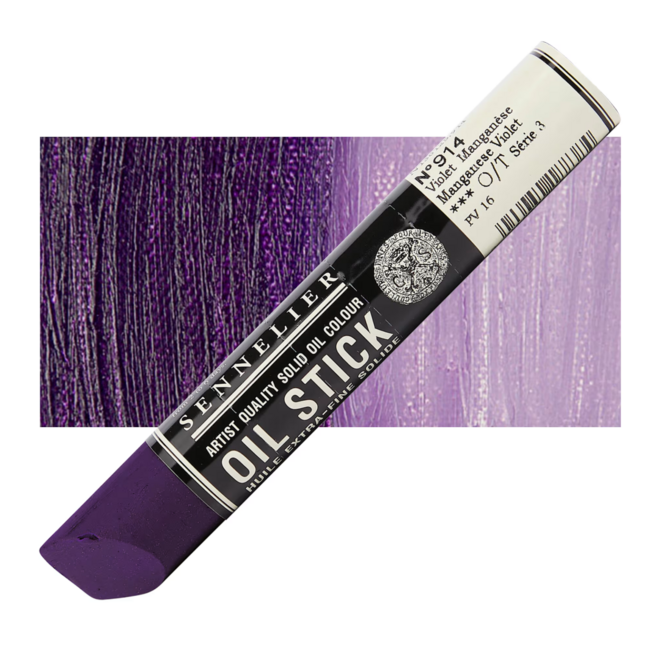 Sennelier Extra-Fine Oil Stick 38ml - 1.28 fl oz - S3 - 914 - Manganese Violet